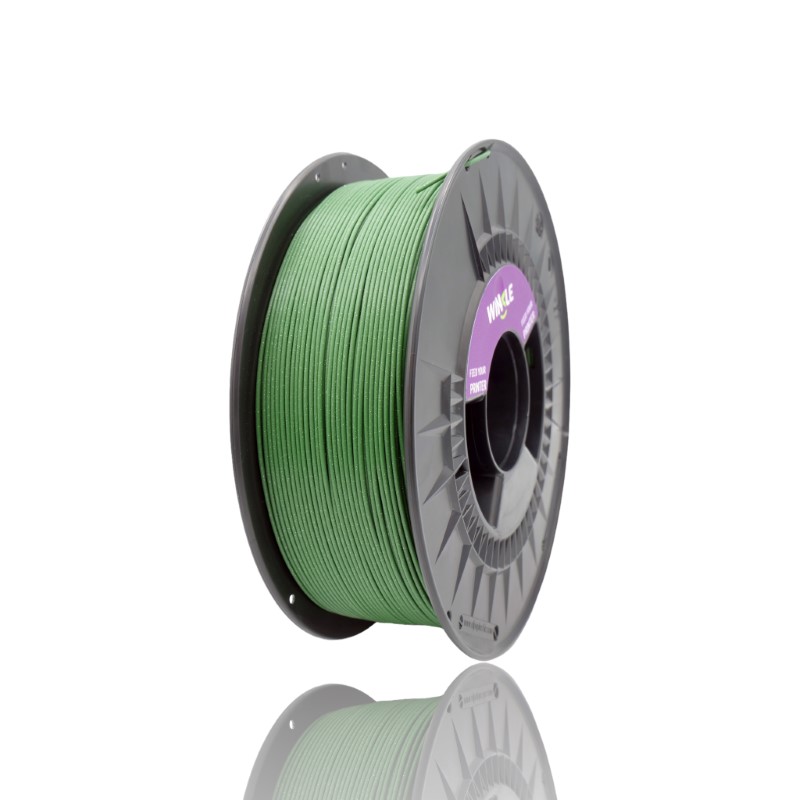 PLA HD 10m (Amostra) GLITTER Verde Militar Military Green - WINKLE