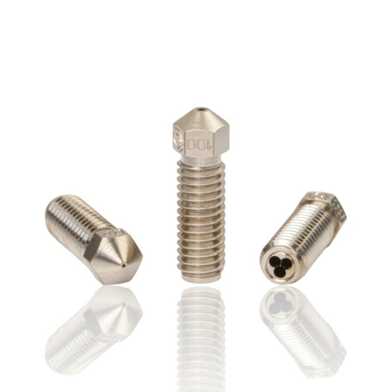 0.4mm CHT VOL Coated Brass Nozzle M6×1×14.5×21 1.75 E3D Volcano Revestimento de Níquel - Bondtech