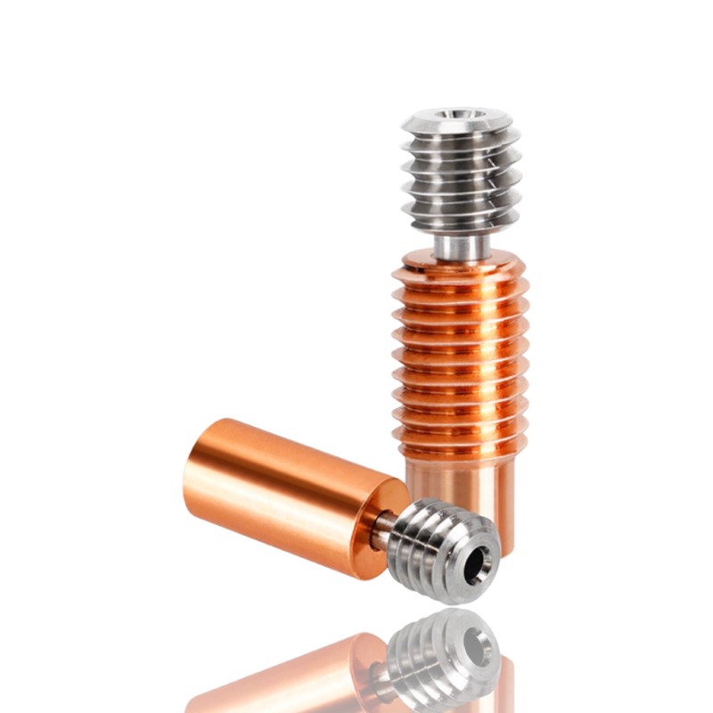 Heat Break Bi-Metal TITÂNIO Cobre E3D V6 Clone sem Rosca ( Heatbreak titanium alloy red copper Copper smoothy) - AIMSOAR - Image 8