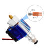 Heat Break Bi-Metal TITÂNIO Cobre E3D V6 Clone sem Rosca ( Heatbreak titanium alloy red copper Copper smoothy) - AIMSOAR