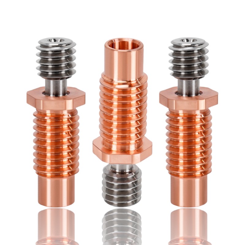 Heat Break Bi-Metal TITÂNIO Cobre E3D V6 Clone com Rosca de Alta Temperatura ( Heatbreak titanium alloy red copper Copper thread wear and high-temp resistant ) - AIMSOAR - Image 6