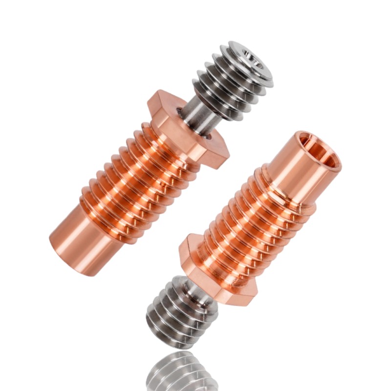 Heat Break Bi-Metal TITÂNIO Cobre E3D V6 Clone com Rosca de Alta Temperatura ( Heatbreak titanium alloy red copper Copper thread wear and high-temp resistant ) - AIMSOAR - Image 5