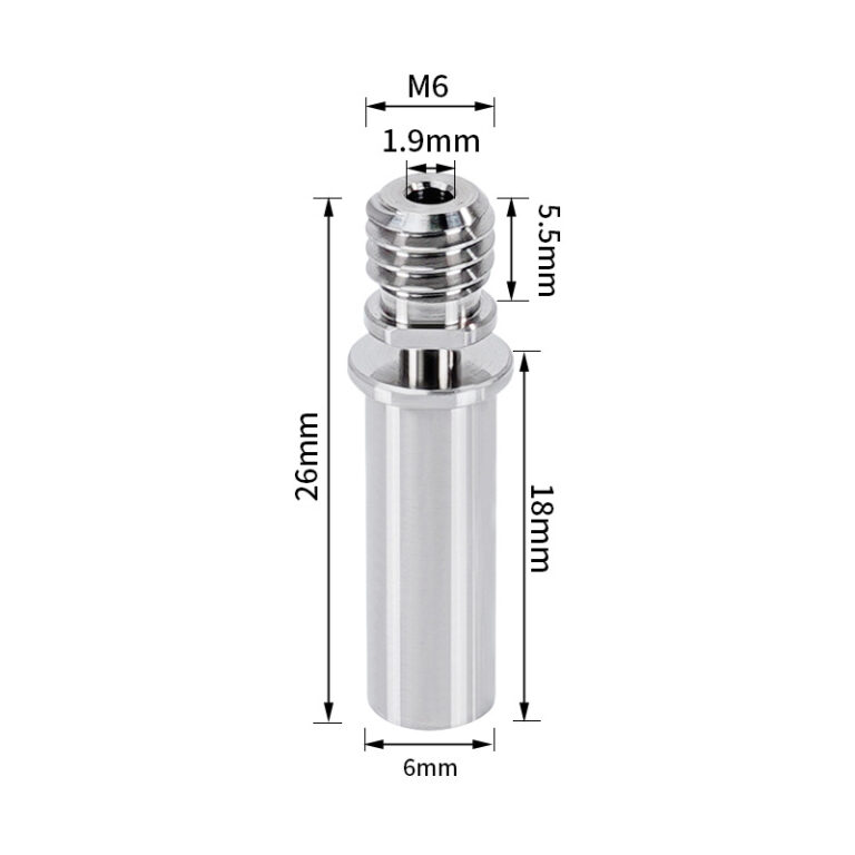 Heat Break TITÂNIO V5AC Clone ( Heatbreak Titanium Alloy Full Metal Throat) - AIMSOAR - Image 2