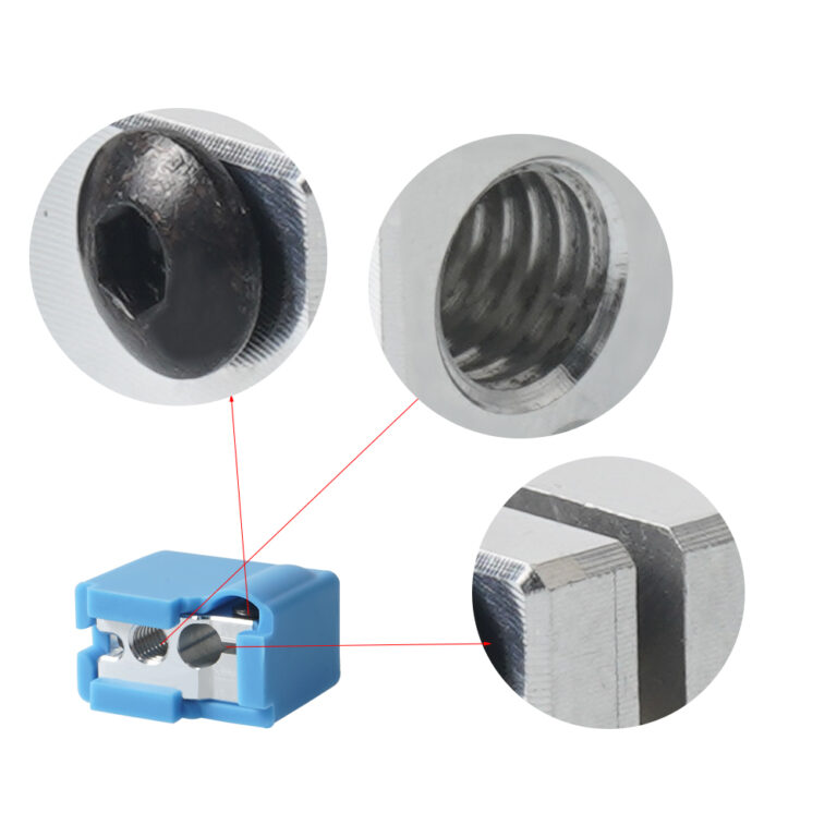 Isolamento de silicone Azul para Heat Block E3D Volcano PT100 Clone Alumínio - AIMSOAR - Image 2