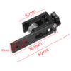 Tensionador Tensor Regulador Tensão Embutido Preto Correia GT2 eixo Y perfil 2020 (2GT-6 Timing belt ajuster) - AIMSOAR