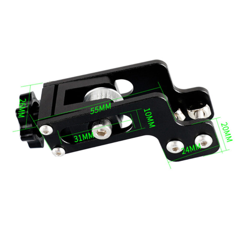 Tensionador Tensor Regulador Tensão Preto Correia GT2 eixo Y perfil 2020 (2GT-6 Timing belt ajuster) - AIMSOAR - Image 3