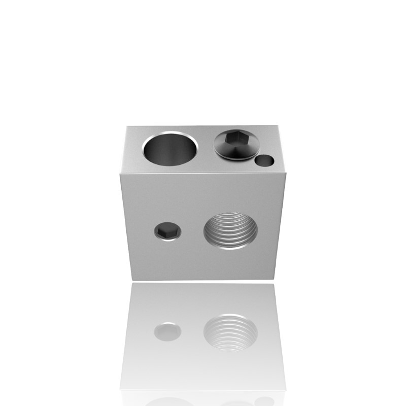Heat Block de Alumínio para MK7 MK8 20X20X10mm Parafuso largo ( Heatblock bloco de aquecimento  ) - AIMSOAR - Image 3