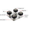 Gantry Plate Preto V-Slot 2020 com Rolamentos D-Type POM - AIMSOAR