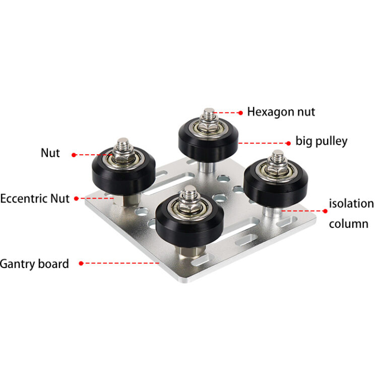Gantry Plate Preto V-Slot 2020 com Rolamentos D-Type POM - AIMSOAR - Image 3