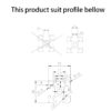 Gantry Plate Preto V-Slot 2020 com Rolamentos D-Type POM - AIMSOAR