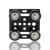 Gantry Plate Preto V-Slot 2020 com Rolamentos D-Type POM - AIMSOAR
