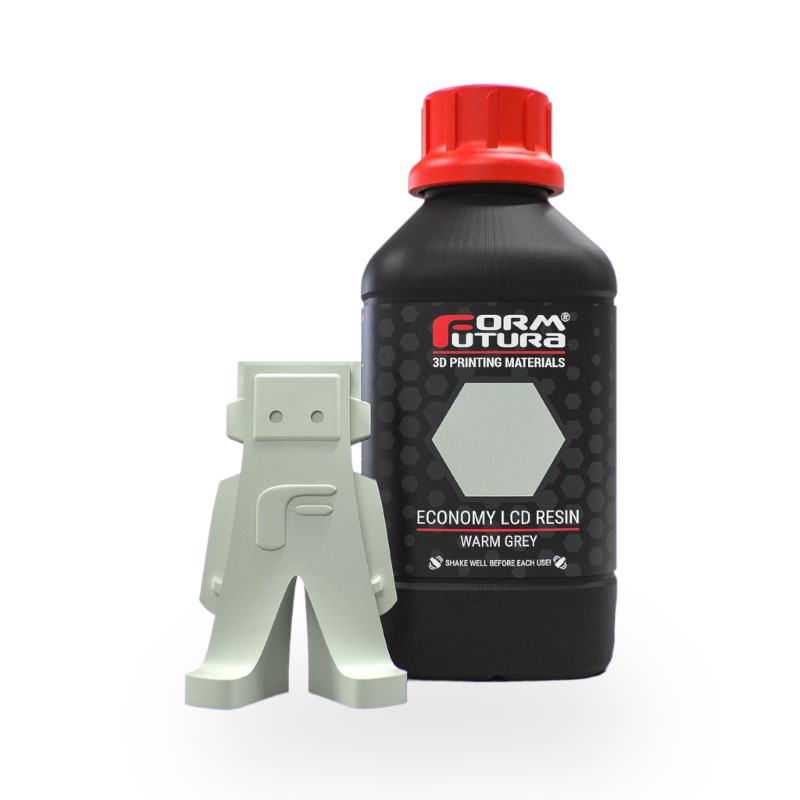1000ml Economy LCD Series Resina Impressão 3D LCD e DLP UV (385 - 420nm) Warm Grey - FORMFUTURA