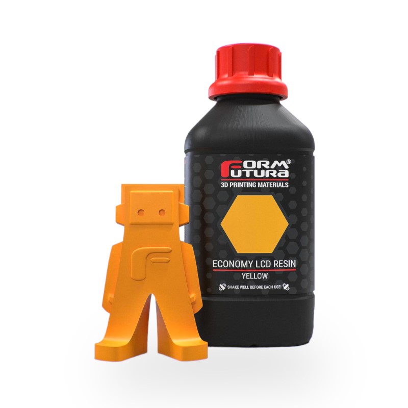 1000ml Economy LCD Series Resina Impressão 3D LCD e DLP UV (385 - 420nm) Yellow - FORMFUTURA