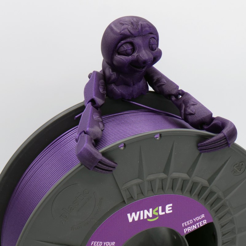 PLA HD 1kg GLITTER Púrpura Purple  - WINKLE - Image 3