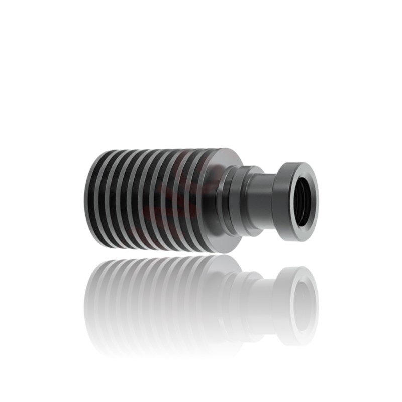 Heat Sink V6 Clone Alumínio Preto, modelo com rosca M10 ( Heatsink bloco de aquecimento compatível com E3D V6 clone) - AIMSOAR