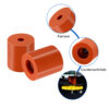Espaçador Silicone Laranja 18mm de compressão para nivelamento da hotbed (leveling shock absorber Spring) - AIMSOAR
