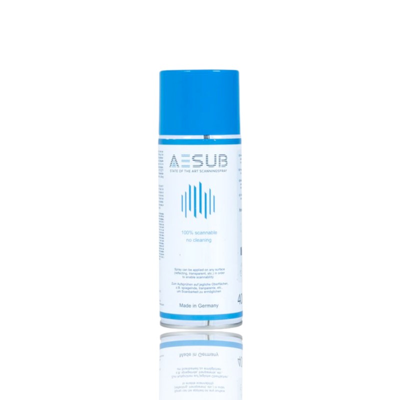 Spray para digitalização Scanner 3D Anti-reflexo laser 400ml Blue - AESUB