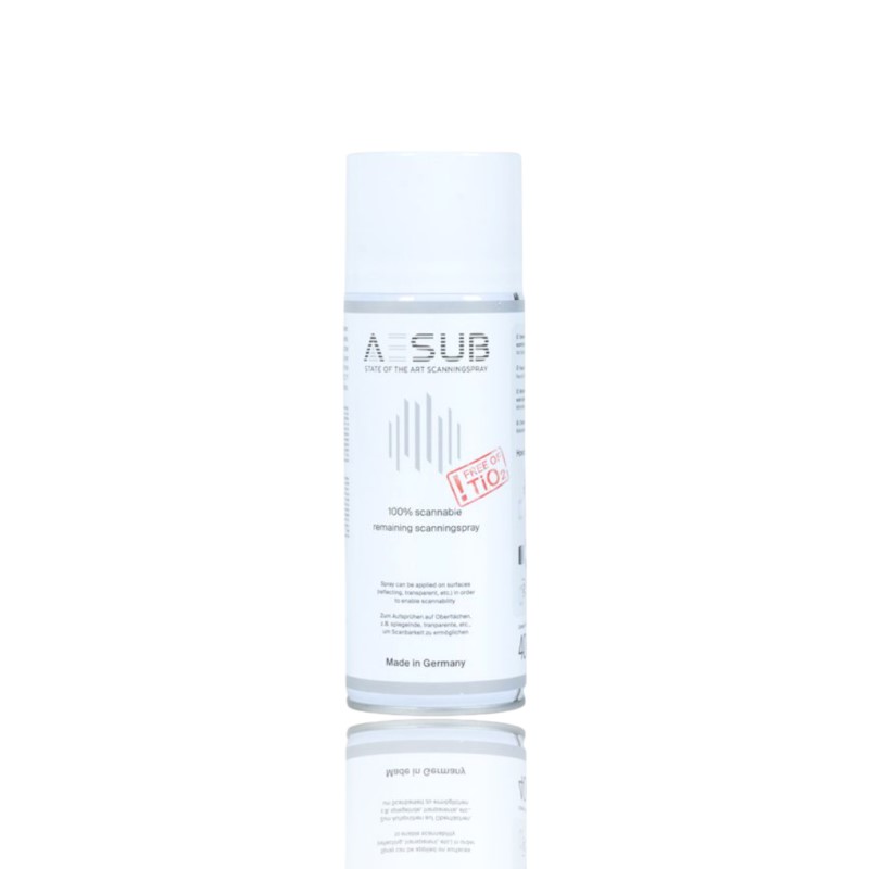 Spray para digitalização Scanner 3D Anti-reflexo laser 400ml White - AESUB