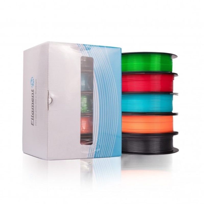 PETG TASTY Pack + Samples Transparent Green Red Turquoise Blue Orange Slate Silver - Filament PM