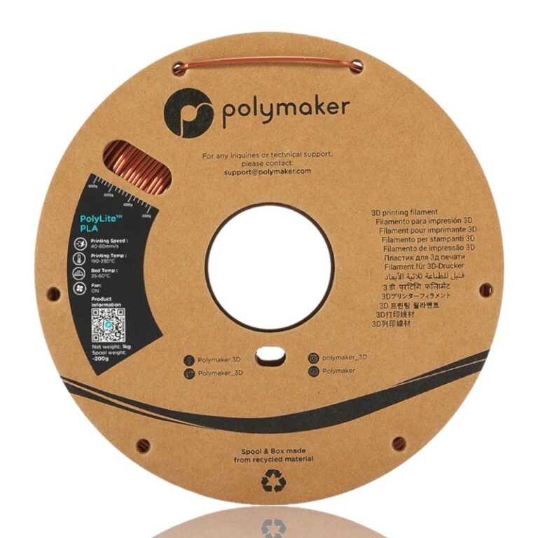 PLA PolyLite™ Silk 1kg Bronze - Polymaker – LINHA ANTIGA (Consultar Descrição) - Image 7