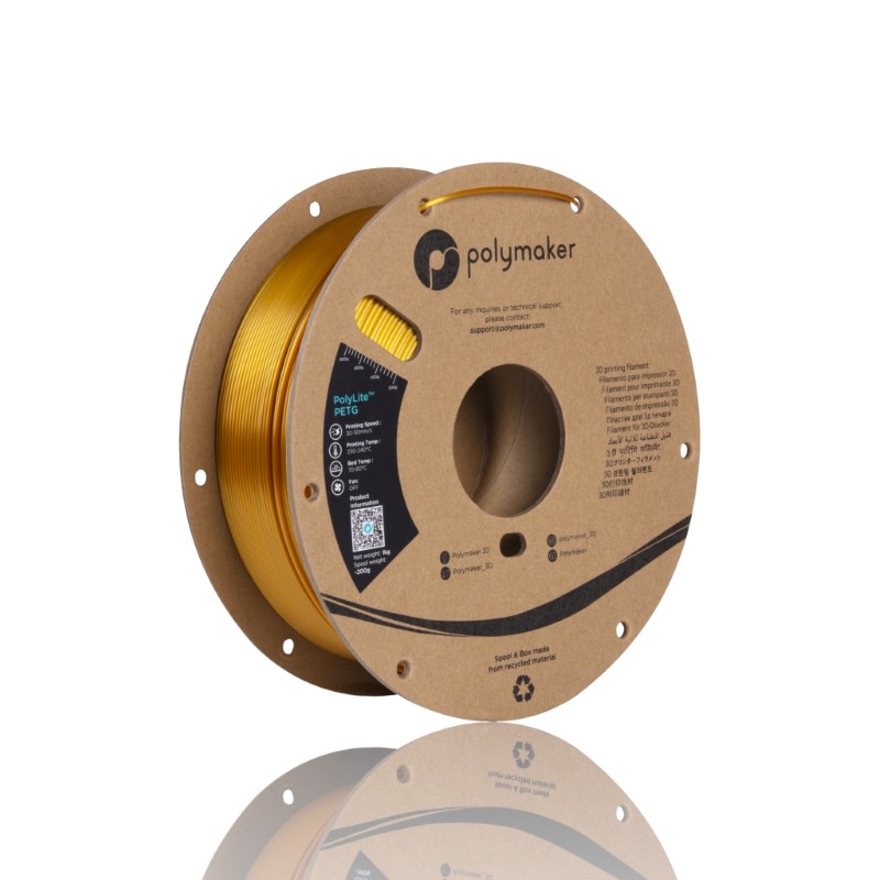 PETG PolyLite 1kg Gold - Polymaker