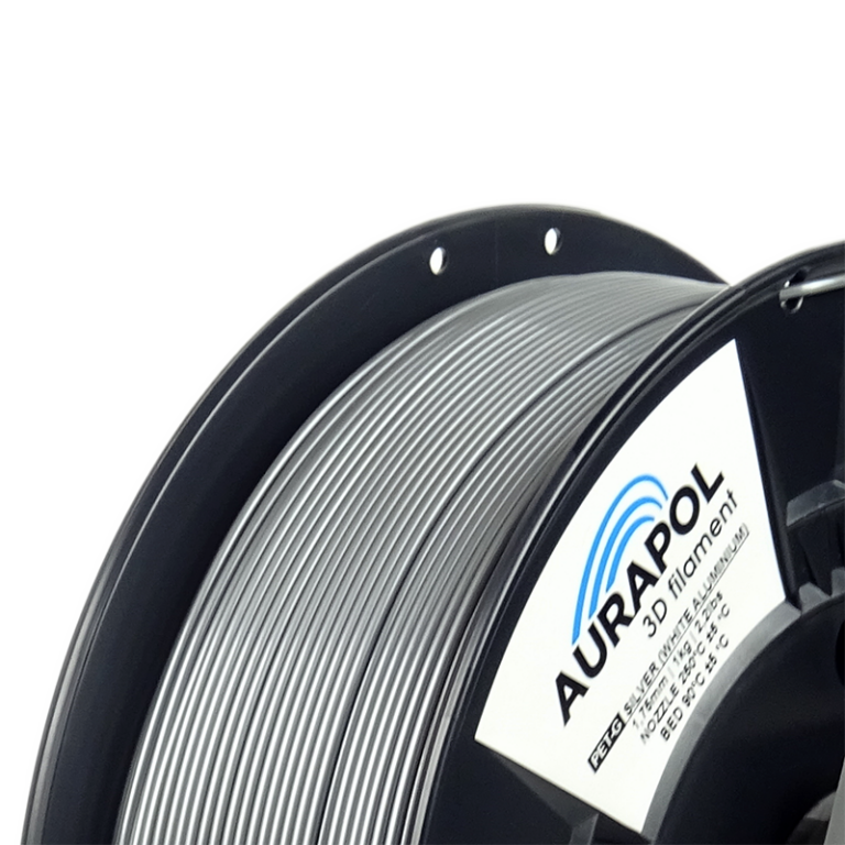 AURAPOL PETG Filament Silver 1 Portugal Espana Evolt Impressao 3D