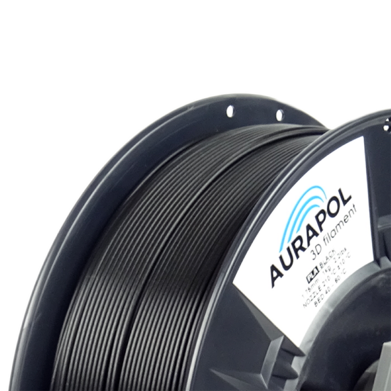 AURAPOL PLA 3D Filament Black 1 Portugal Espana Evolt Impressao 3D