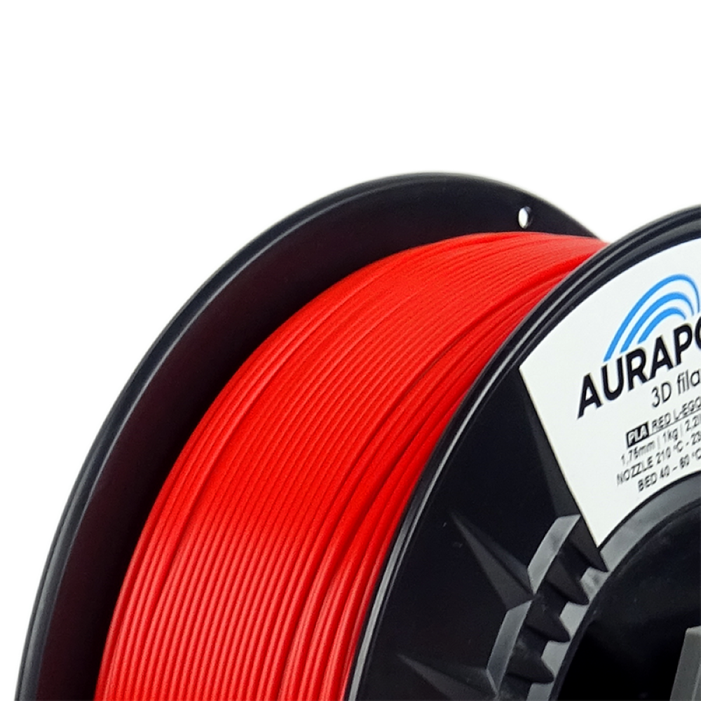 AURAPOL PLA HT110 3D Filament Red 1 Portugal Espana Evolt Impressao 3D