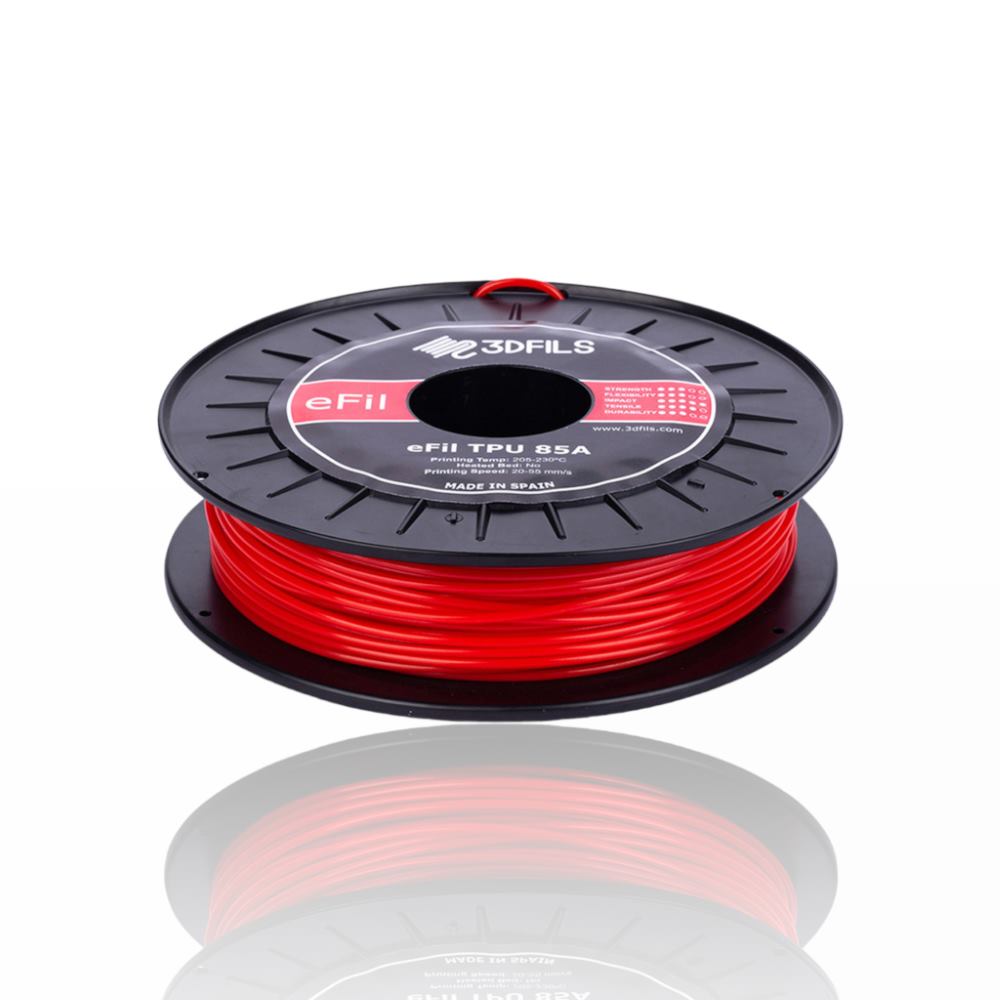 TPU 85A RED-Portugal-Espana-Evolt-Impressao-3D