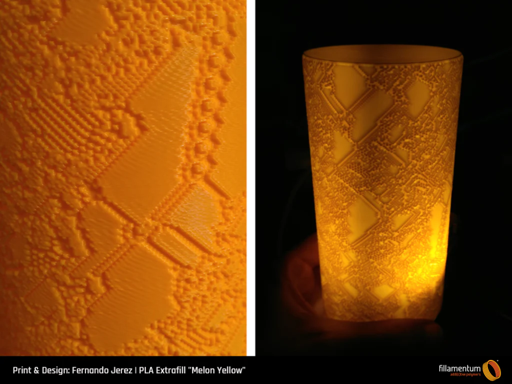 PLA_Extrafill_Melon_yellow_Fernando_Jerez_Structure_object-Portugal-Espana-Evolt-Impressao-3D