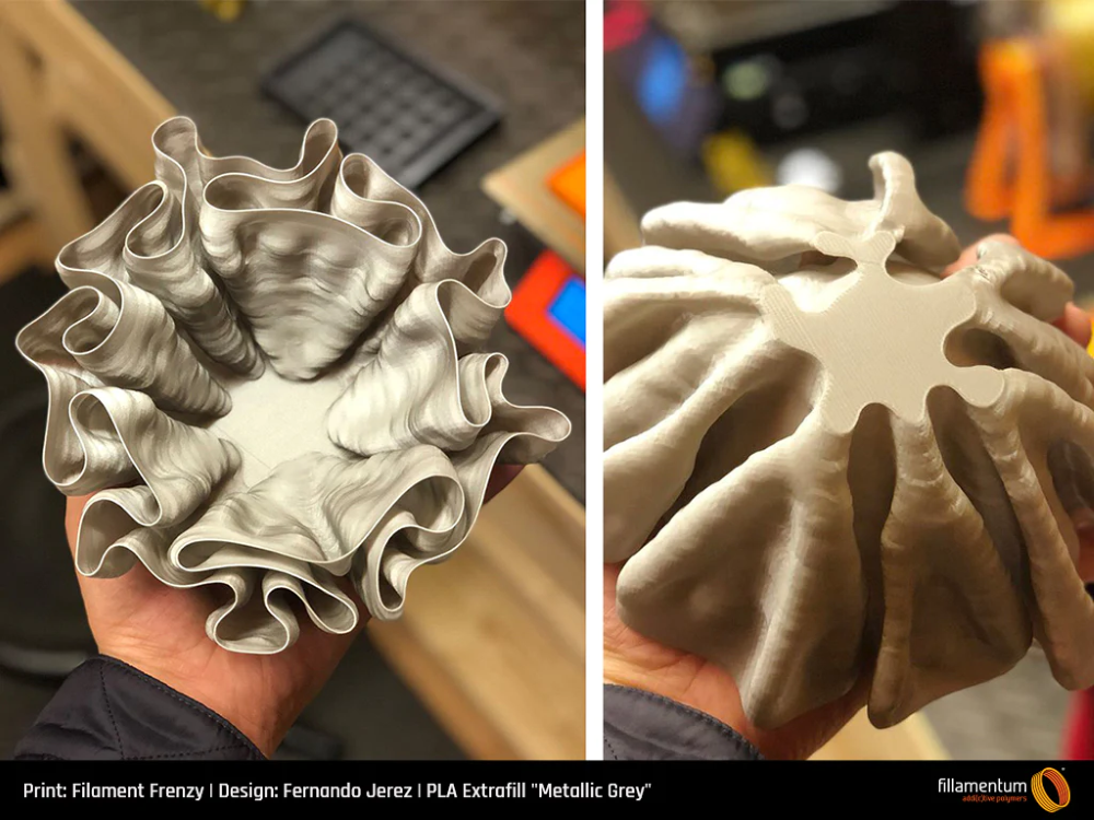 PLA 750g Extrafill Metallic Grey - Fillamentum - Image 4
