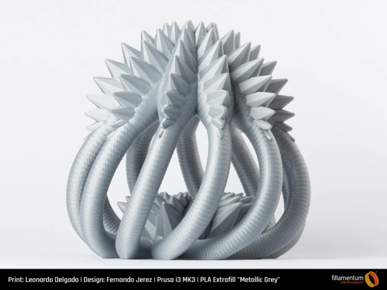 PLA 750g Extrafill Metallic Grey - Fillamentum - Image 5