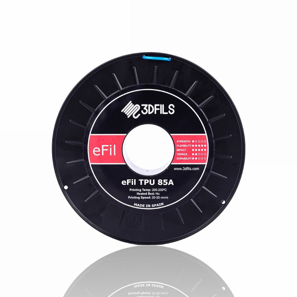 eFil TPU 85A 500g Blue - 3DFILS - Image 3