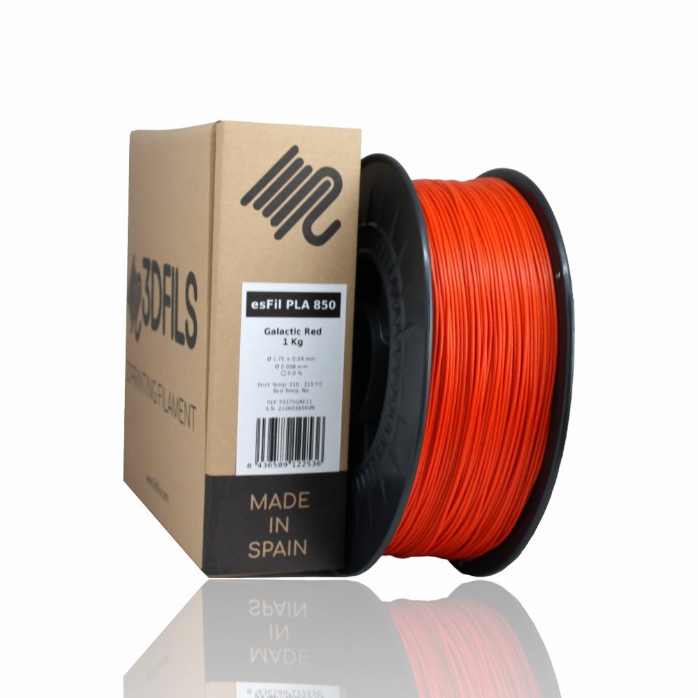 PLA GALACTIC RED Portugal Espana Evolt Impressao 3D