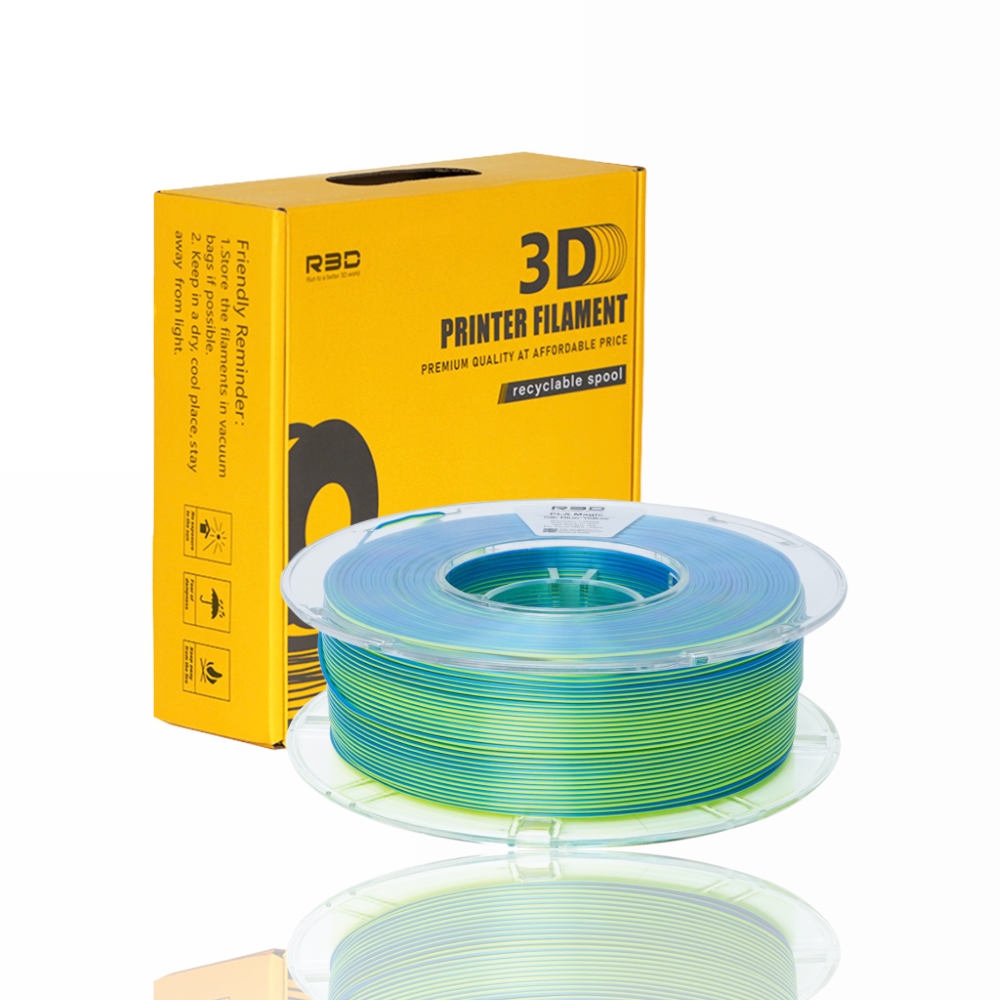 R3D Dual PLA evolt portugal espana filamento impressao 3d blue yellow