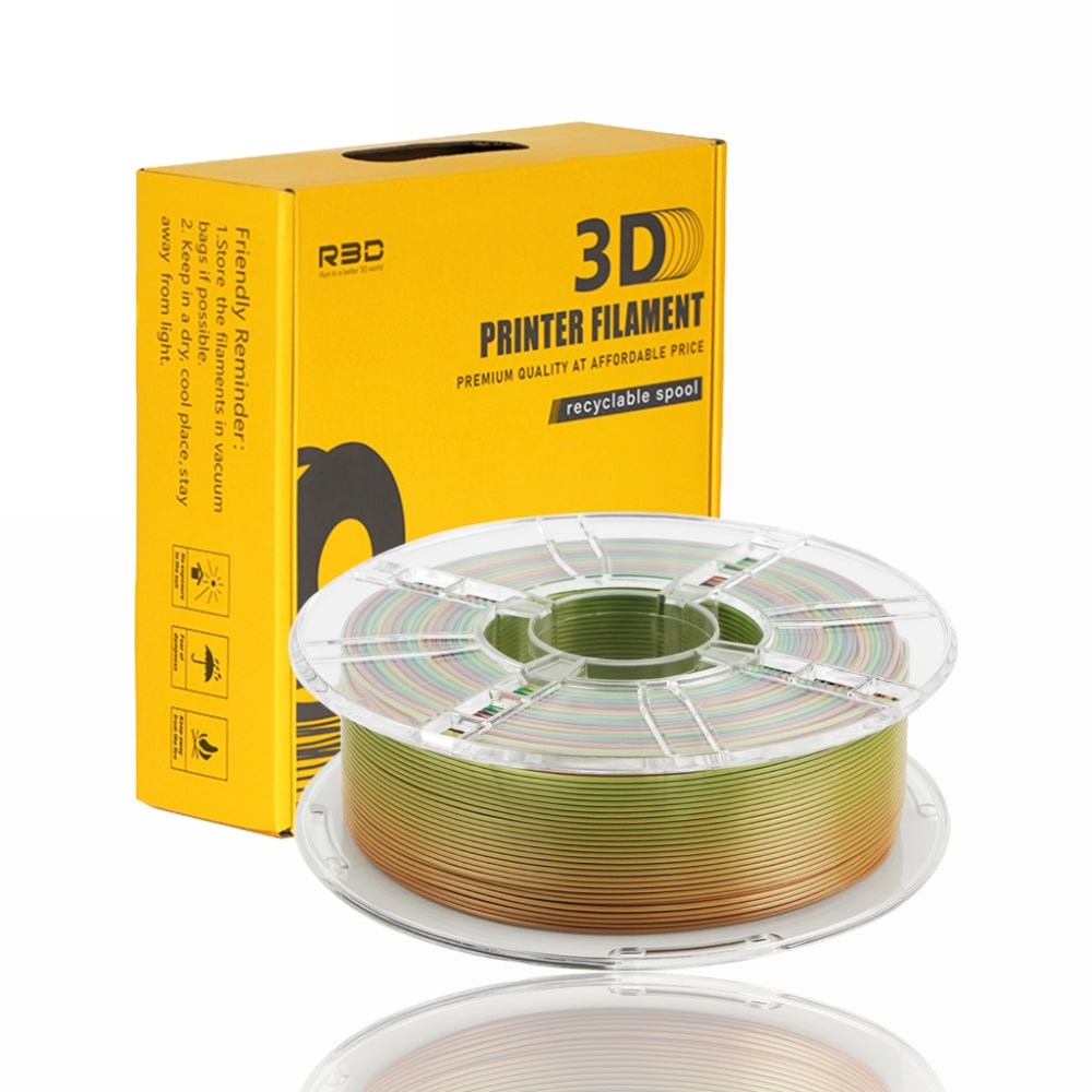 r3d pla silk evolt portugal espana filamento impressao 3d rainbow one