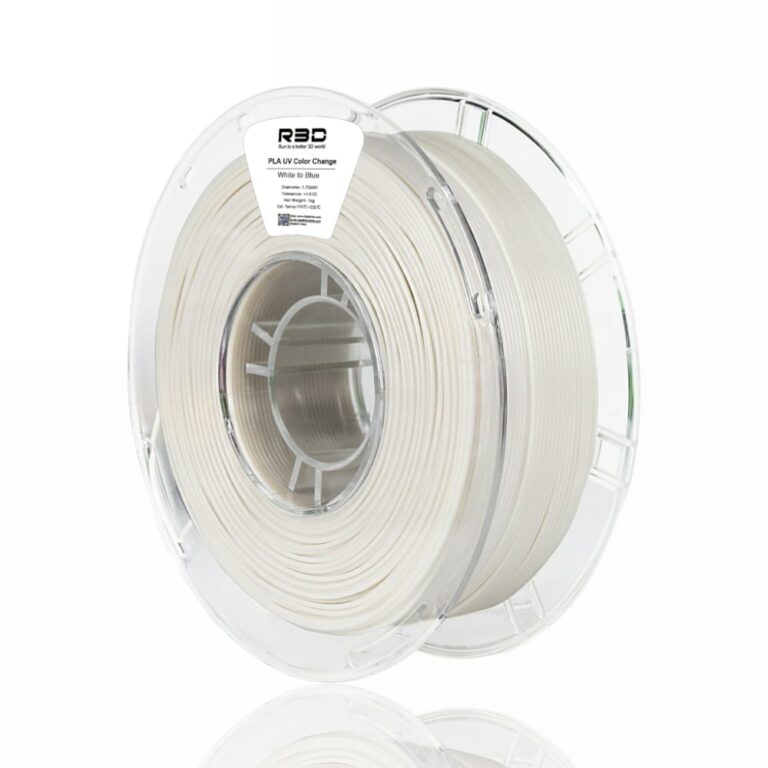 r3d color change uv evolt portugal espana filamento impressao 3d white to blue