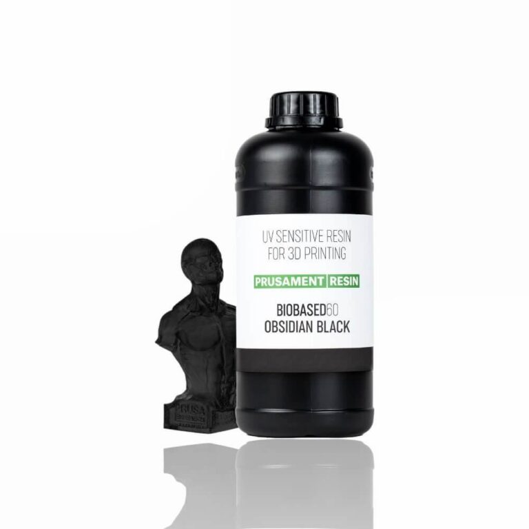 Prusament Resin 1kg BioBased60 Obsidian Black - Prusa Original