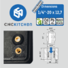 Threaded inserts 1.4 portugal espana impressao 3d evolt