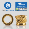 Threaded inserts m5 short portugal espana impressao 3d evolt 1
