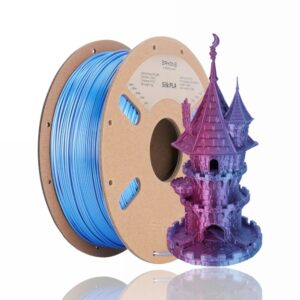 pla silk dual color eryone rose red light blue evolt portugal espana filamento impressao 3d