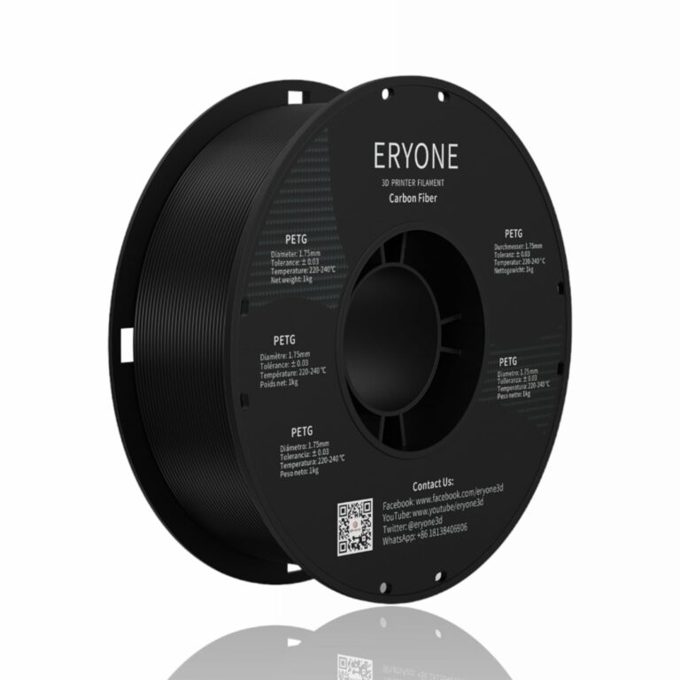 petg carbon fiber eryone black evolt portugal espana filamento impressao 3d