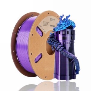 pla silk tri color black blue purple evolt portugal espana impressao 3d