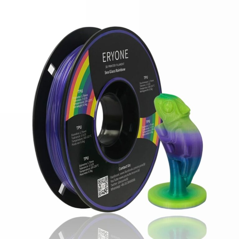 tpu 1kg eryone deep sea glass rainbow evolt portugal espana impressao 3d
