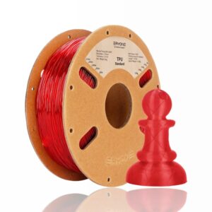 tpu 1kg eryone transparent red evolt portugal espana impressao 3d