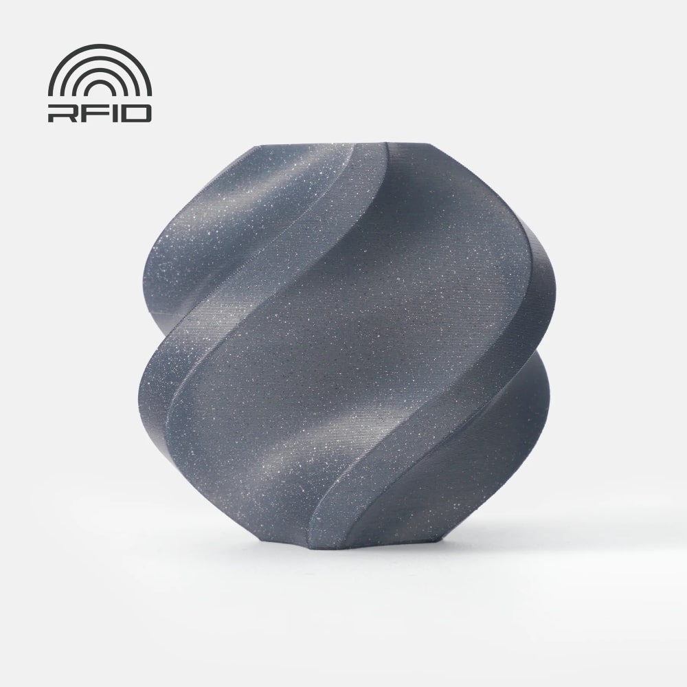 PLA Sparkle Slate Gray bambu lab evolt portugal espana filamento impressao 3d