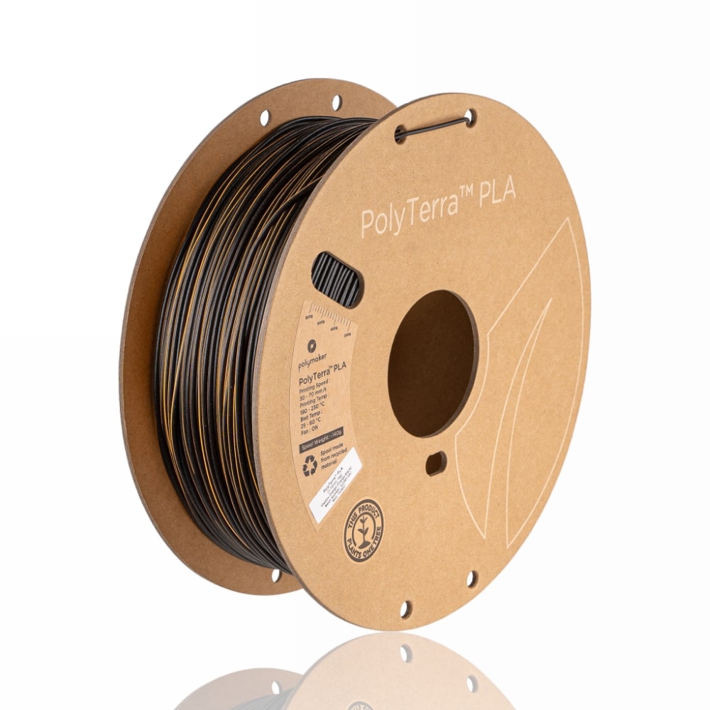 PolyTerra Dual PLA 1.75mm 1kg Shadow Orange (Black-orange) evolt portugal espana filamento impressao 3d