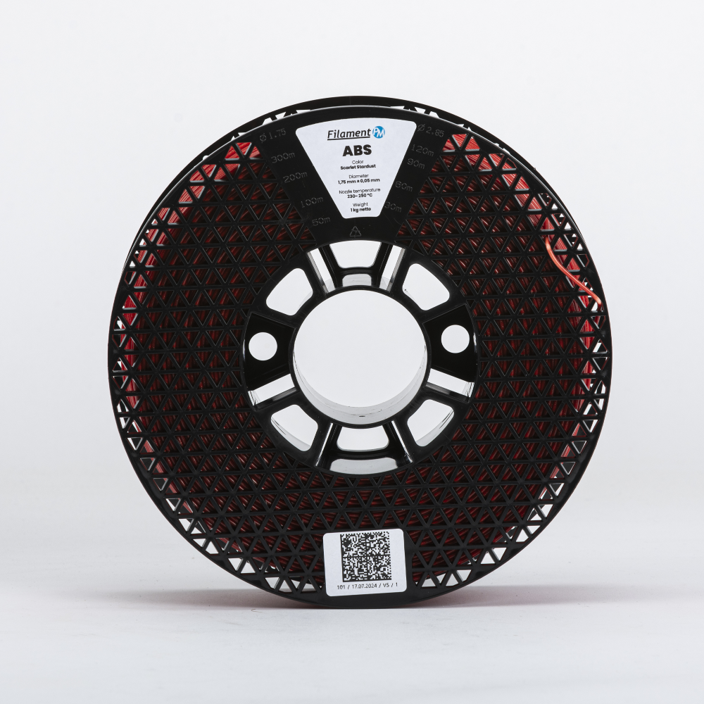 ABS "NOT DEAD" 1kg Scarlet Stardust - Filament PM - Image 3