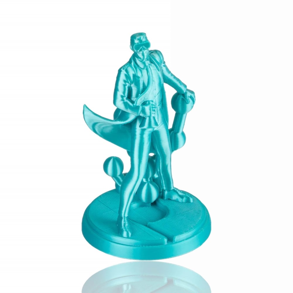 PolyLite Silk PLA 1.75mm 1kg Silk Polymaker Teal evolt portugal espana filamento impressao 3d