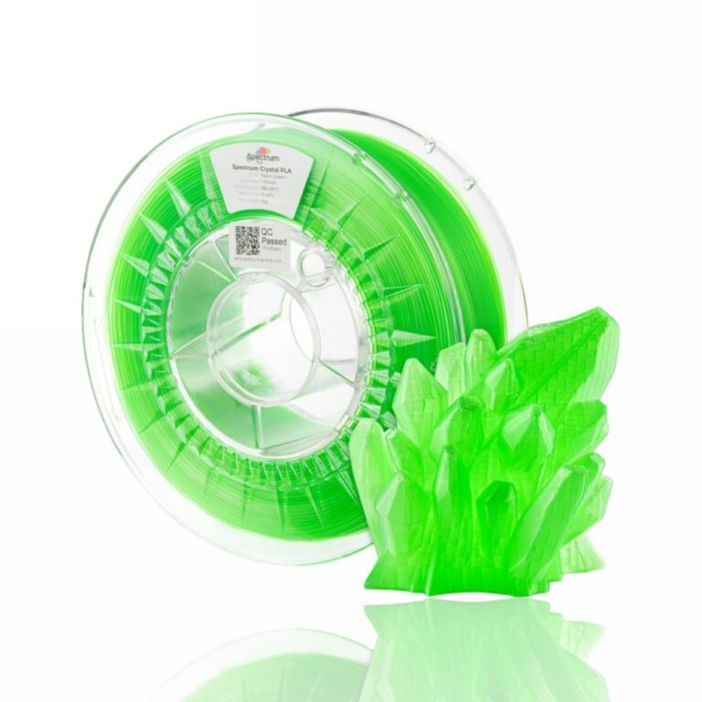 pla crystal neon green evolt portugal espana filamento impressao 3d